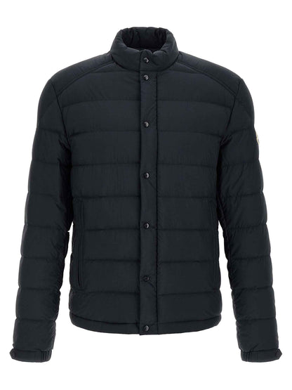 Blue Polyamide Full-Length Jacket