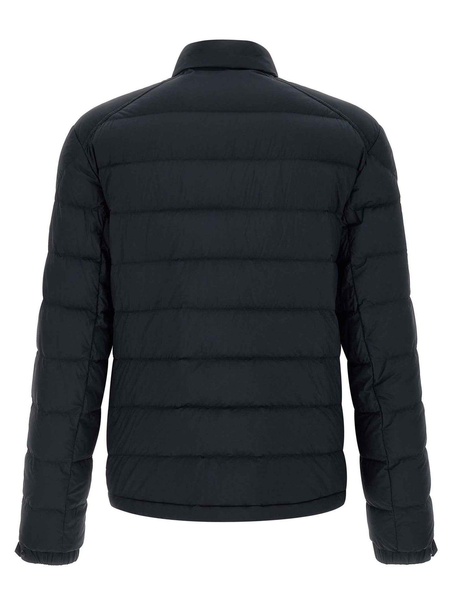 Blue Polyamide Full-Length Jacket