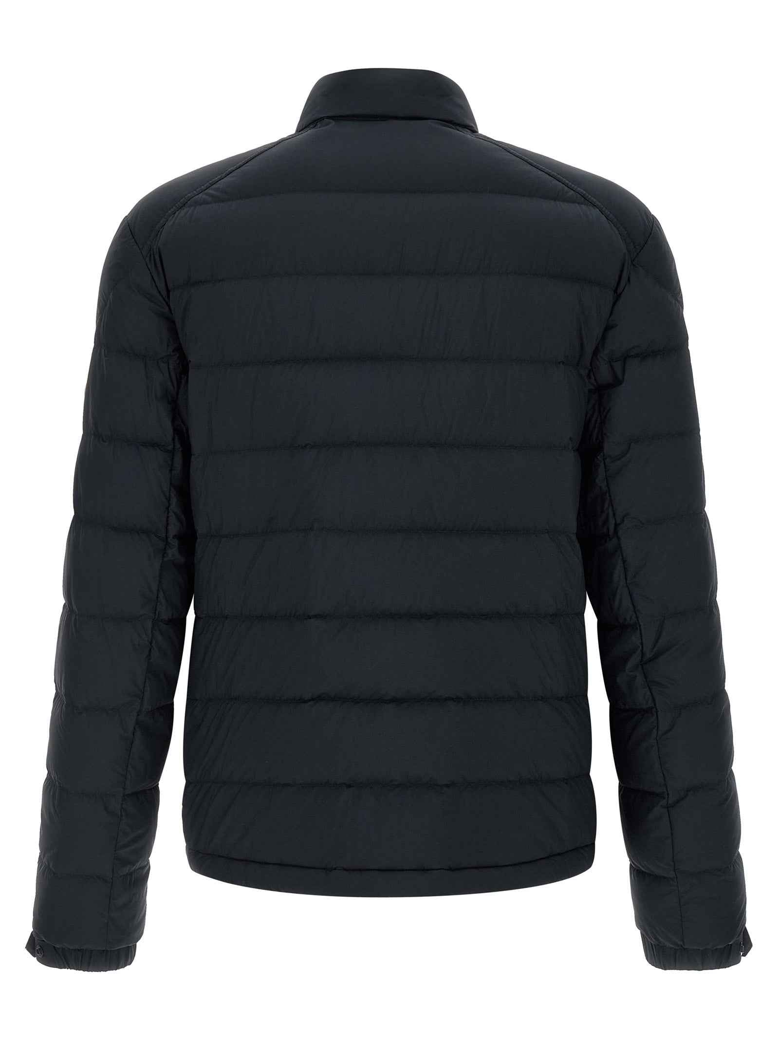 Blue Polyamide Full-Length Jacket