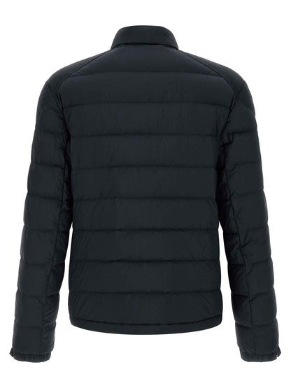 Blue Polyamide Full-Length Jacket