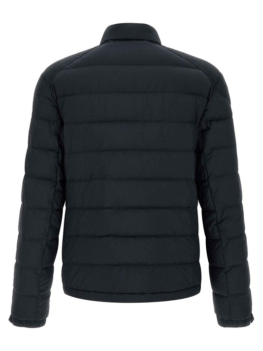 Blue Polyamide Full-Length Jacket