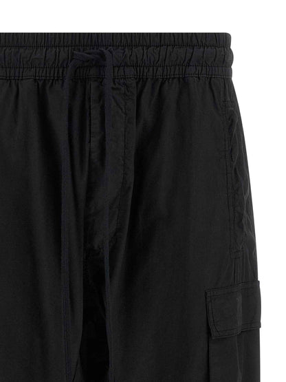 Black Organic Cotton Cargo Pants