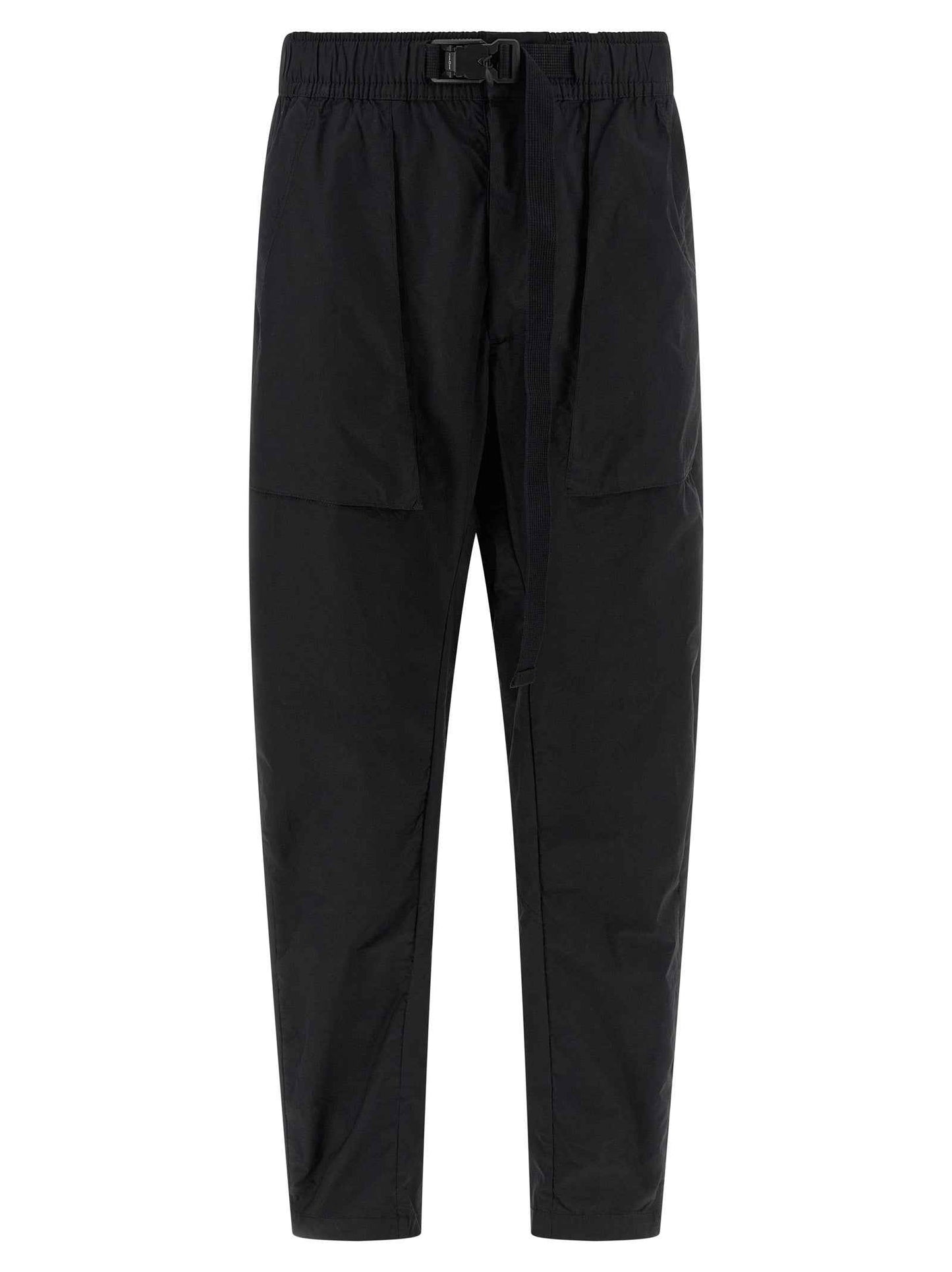Black Cotton Athletic Pants