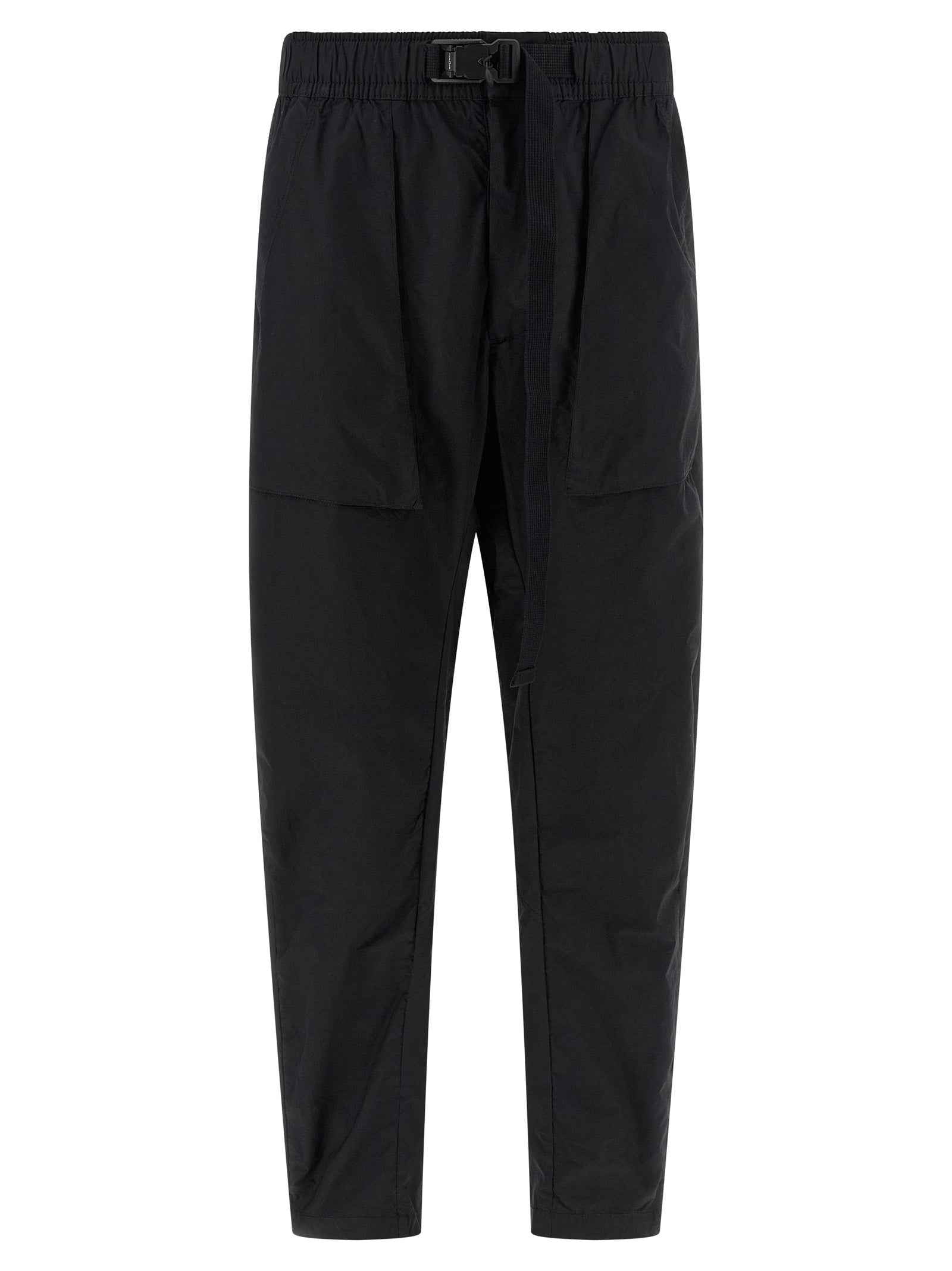 Black Cotton Athletic Pants