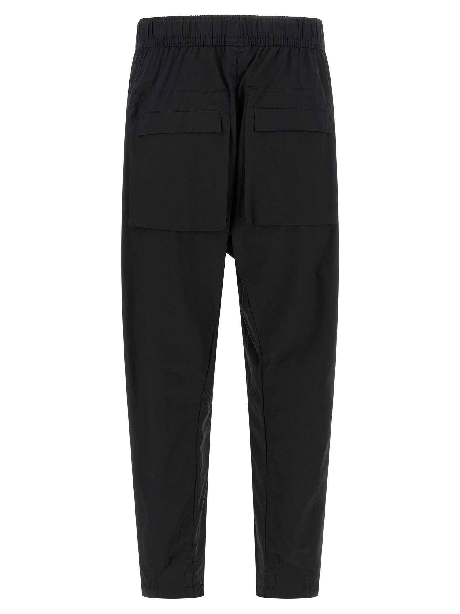 Black Cotton Athletic Pants