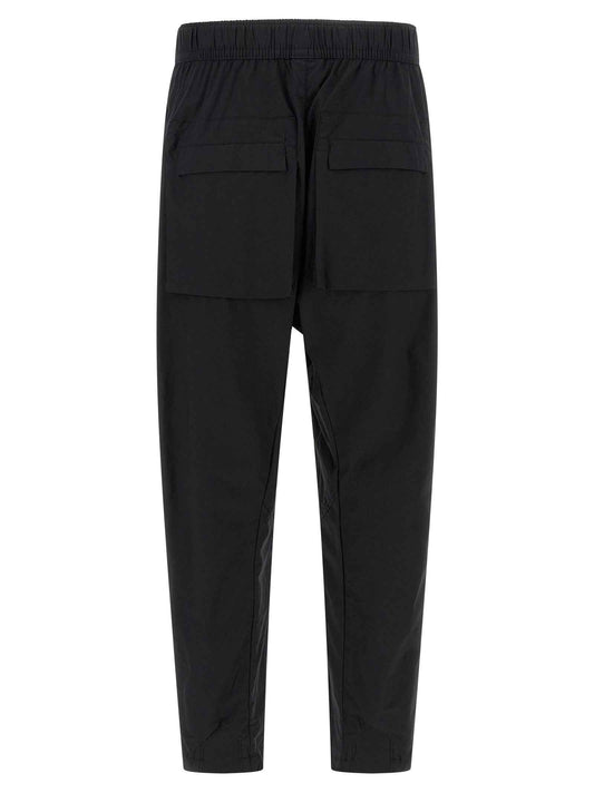 Black Cotton Athletic Pants