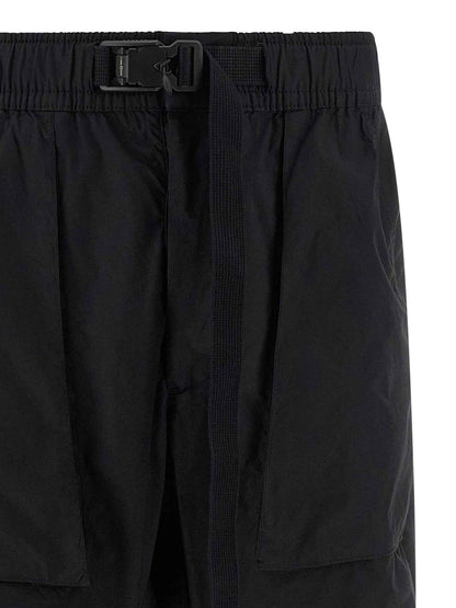 Black Cotton Athletic Pants