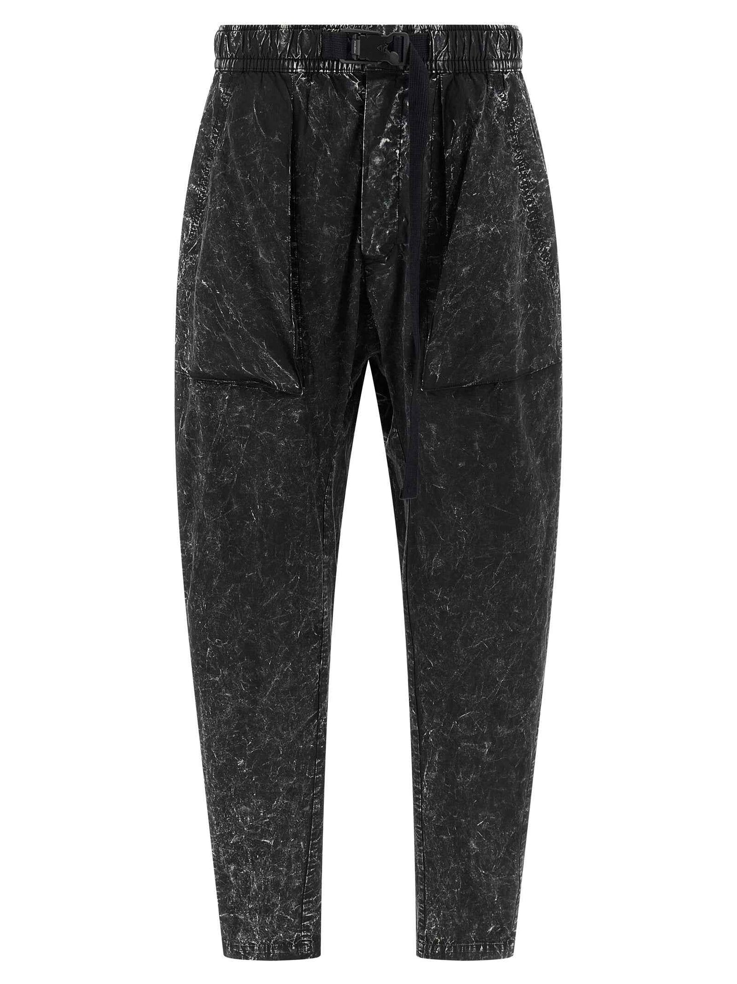 Black Cotton Casual Pants
