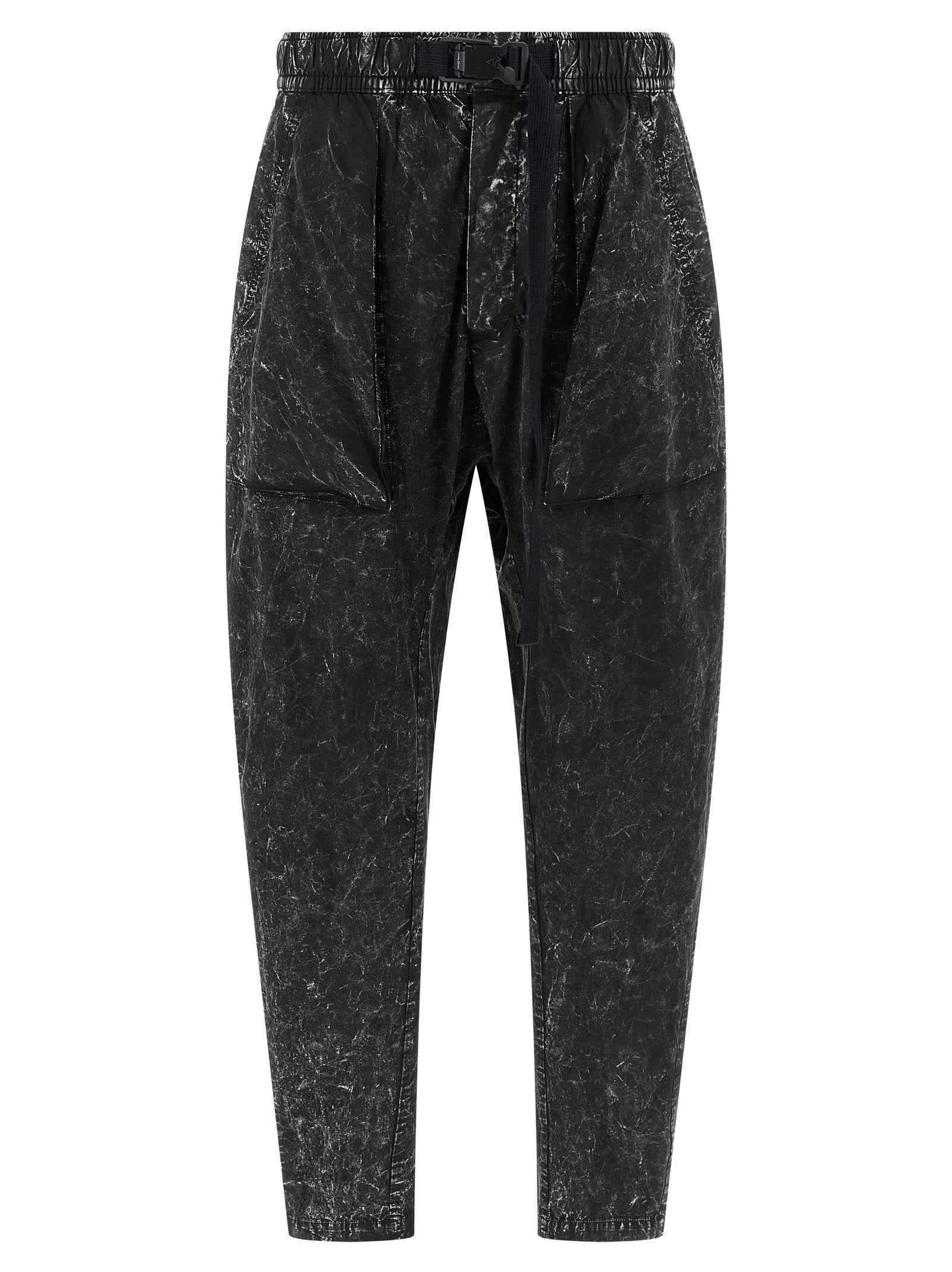 Black Cotton Casual Pants