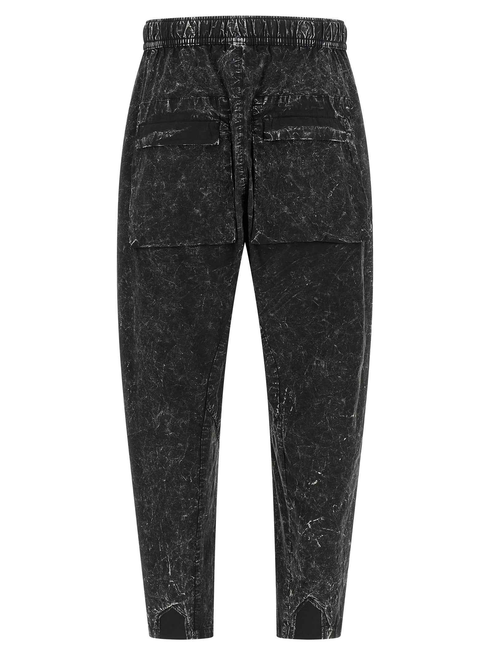 Black Cotton Casual Pants