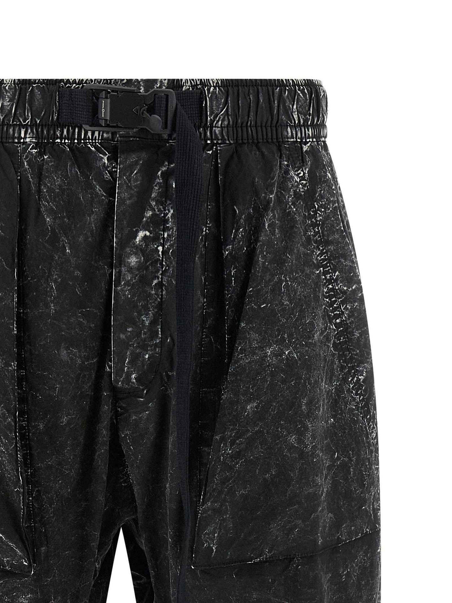 Black Cotton Casual Pants