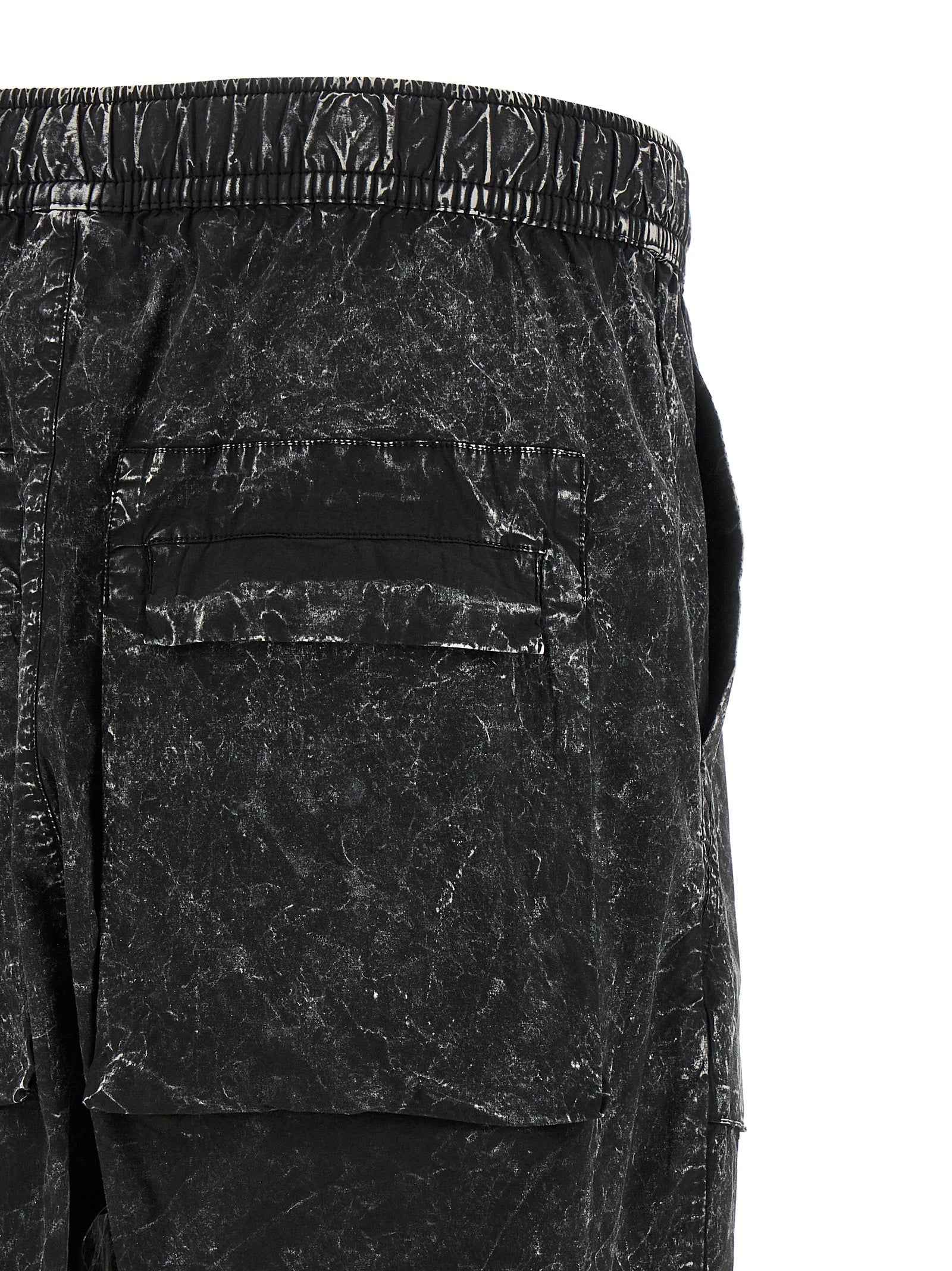 Black Cotton Casual Pants