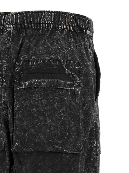 Black Cotton Casual Pants