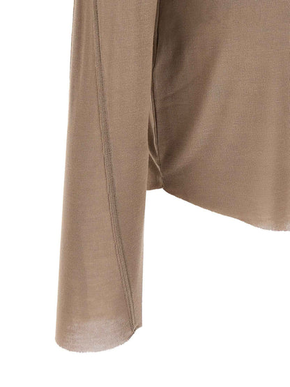 Gray Viscose T-Shirt