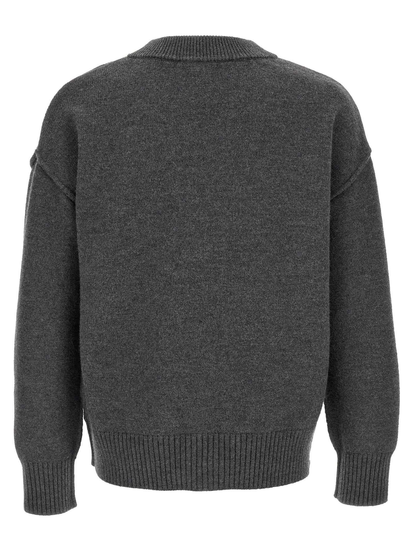Gray Wool Cardigan