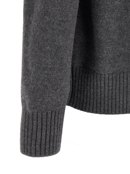 Gray Wool Cardigan
