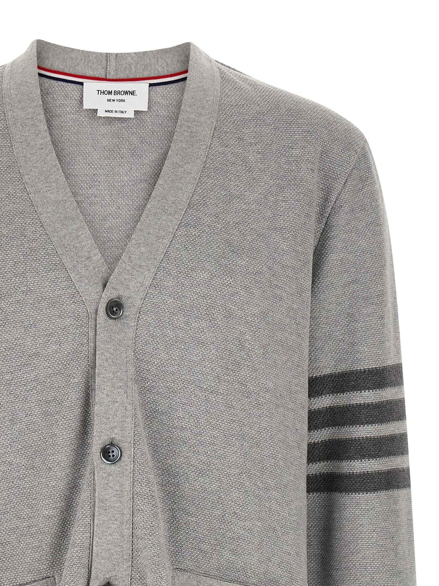 Gray Cotton Cardigan