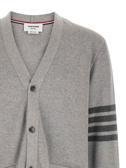 Gray Cotton Cardigan