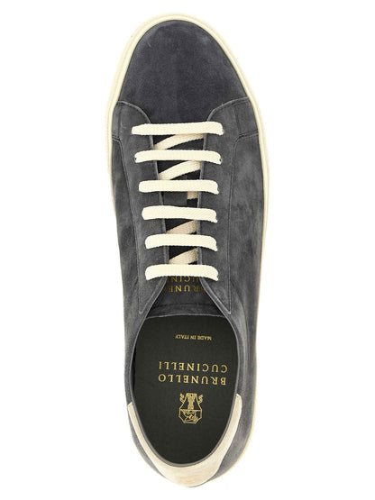 Gray Calfskin Sneakers
