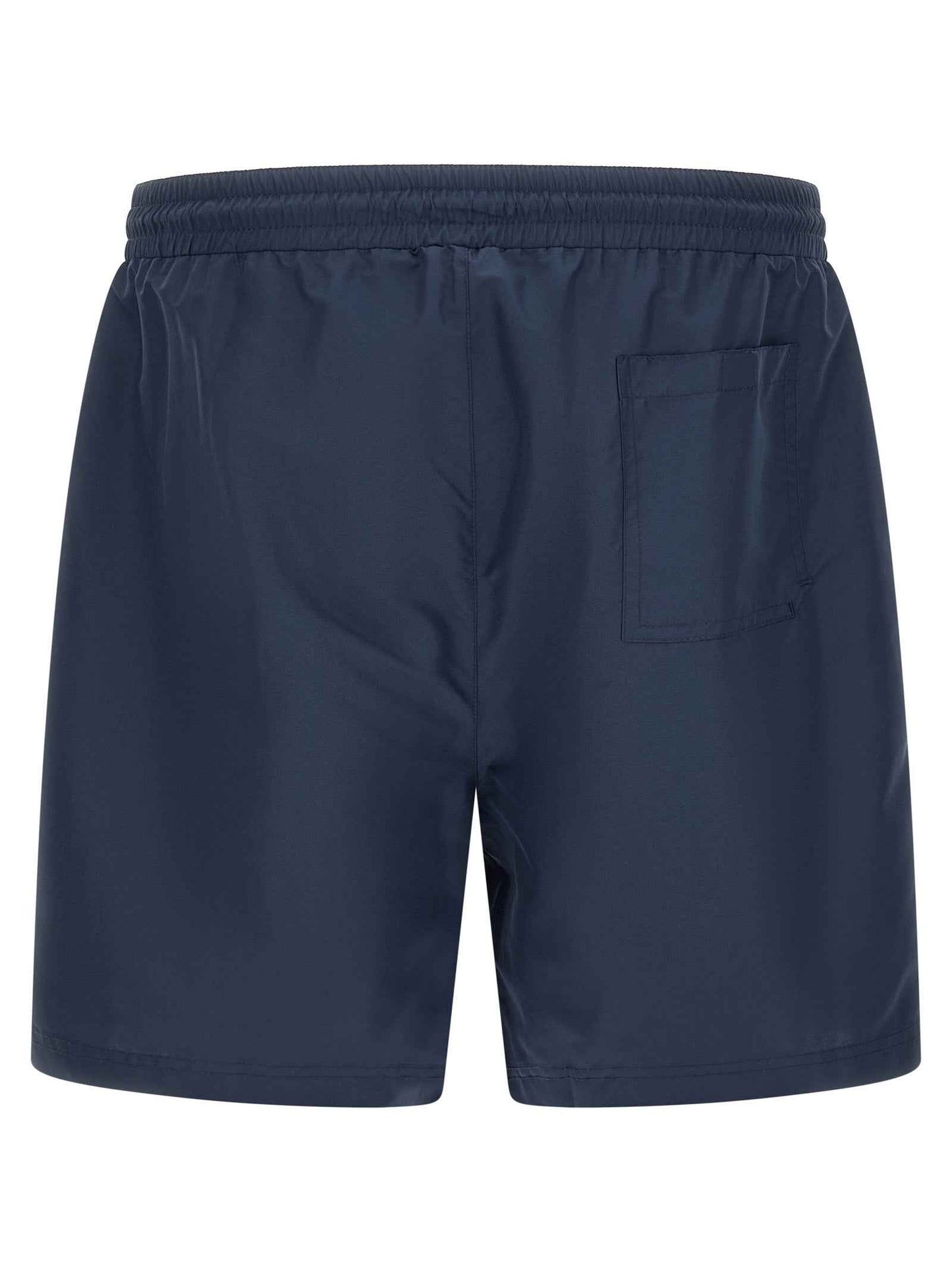 Blue Polyester Swim Shorts