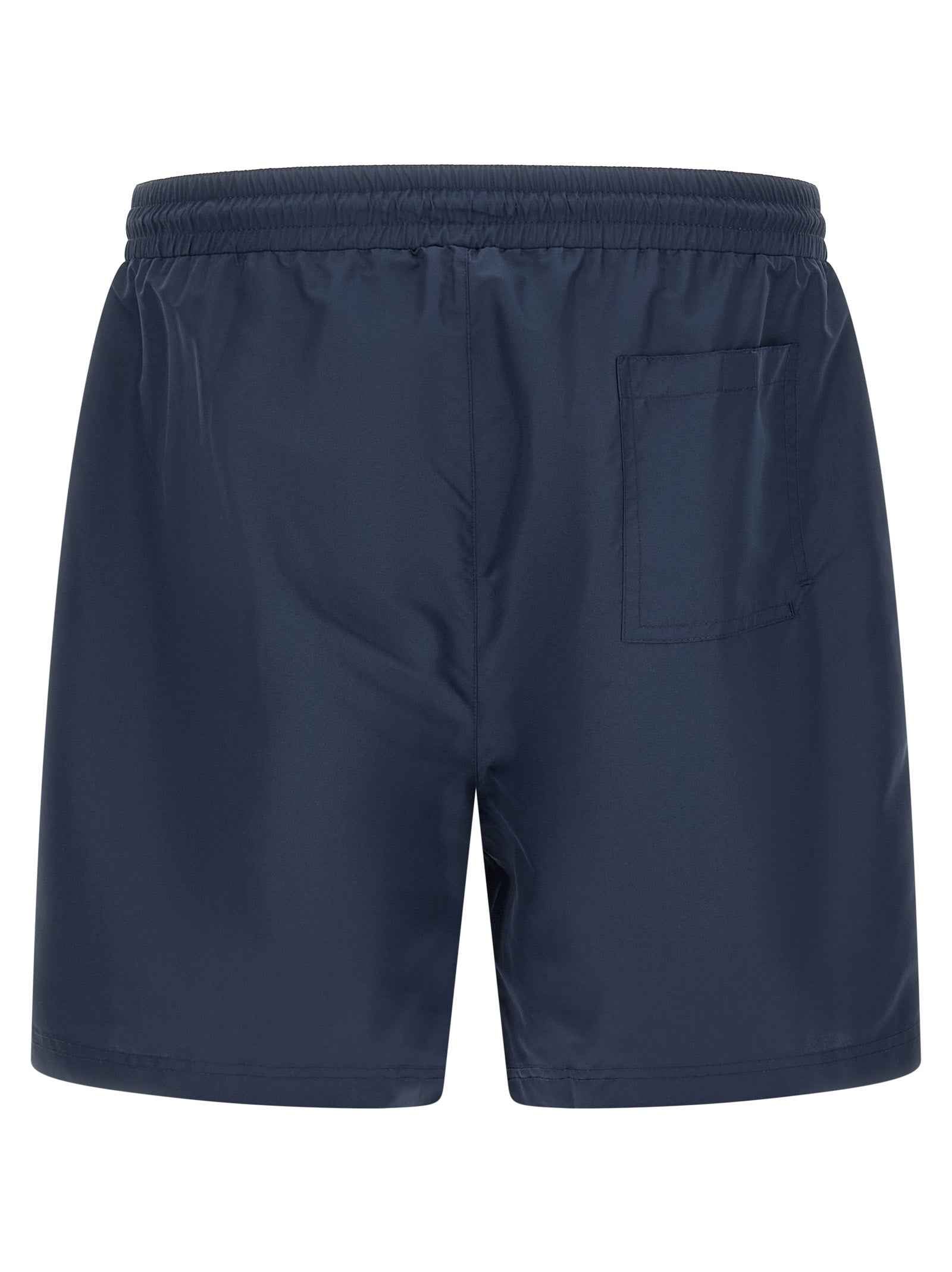 Blue Polyester Swim Shorts