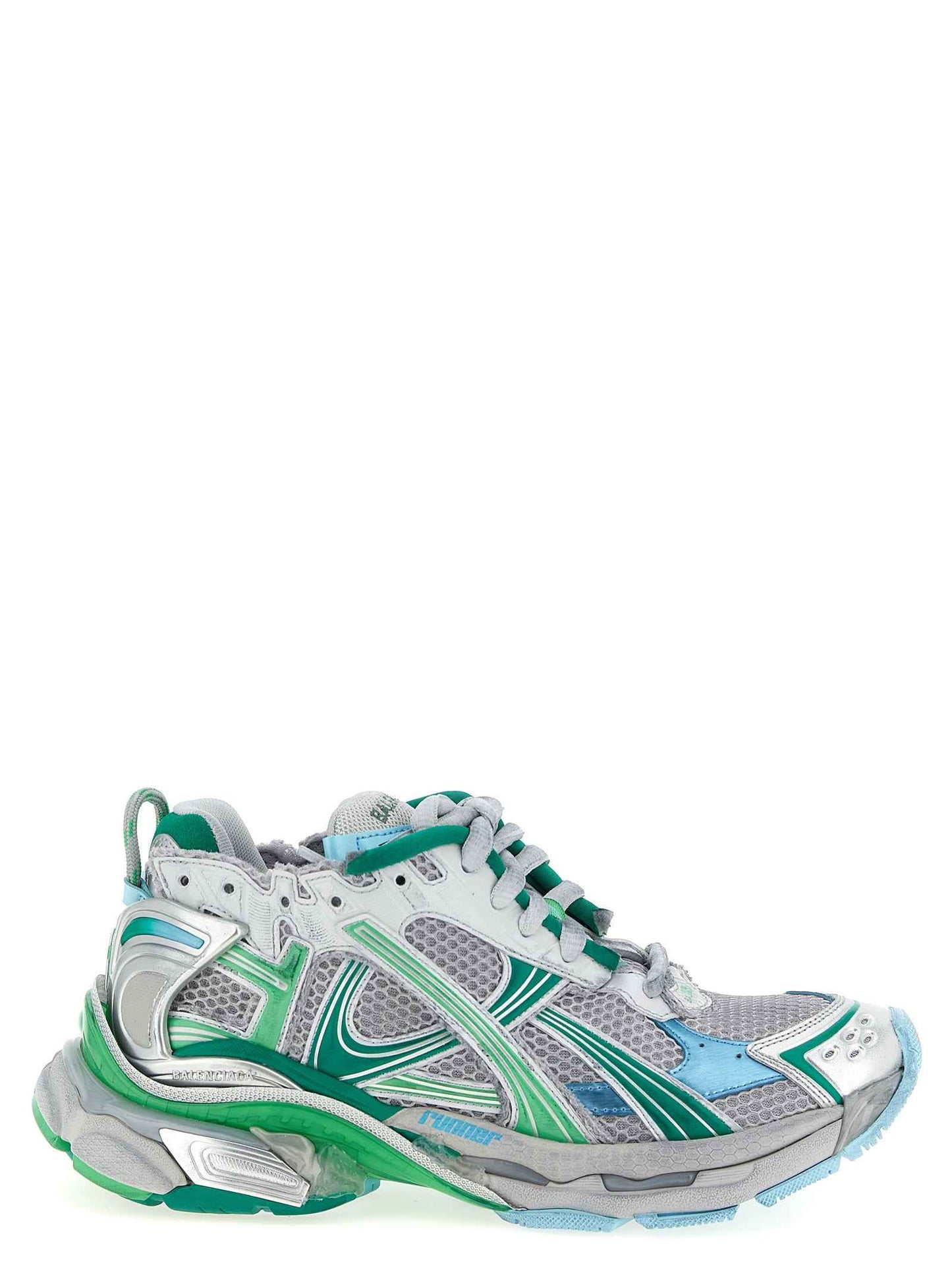 Multicolor Polyethylene Athletic Sneakers