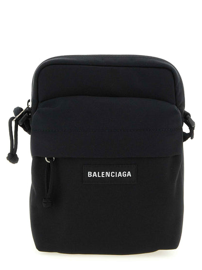 Black Polyamide Crossbody Bag