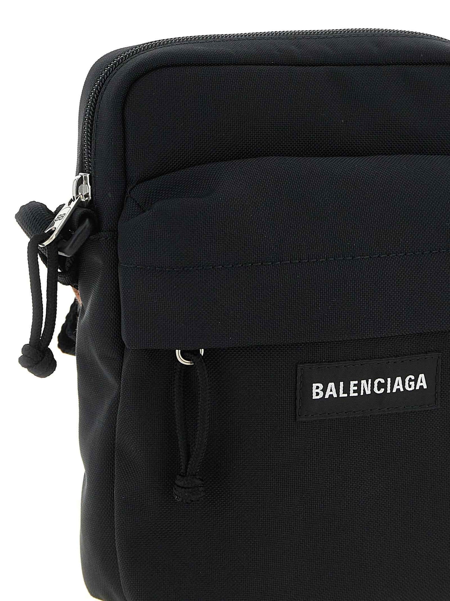 Black Polyamide Crossbody Bag