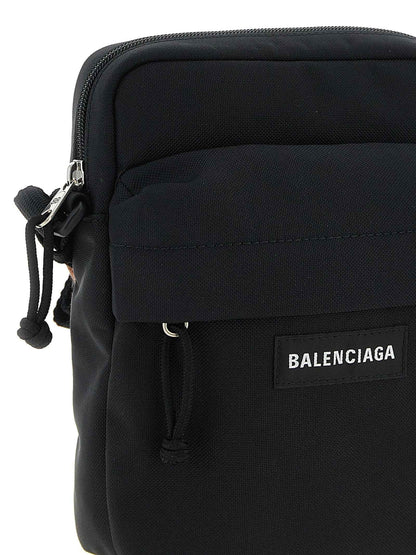 Black Polyamide Crossbody Bag
