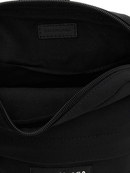 Black Polyamide Crossbody Bag