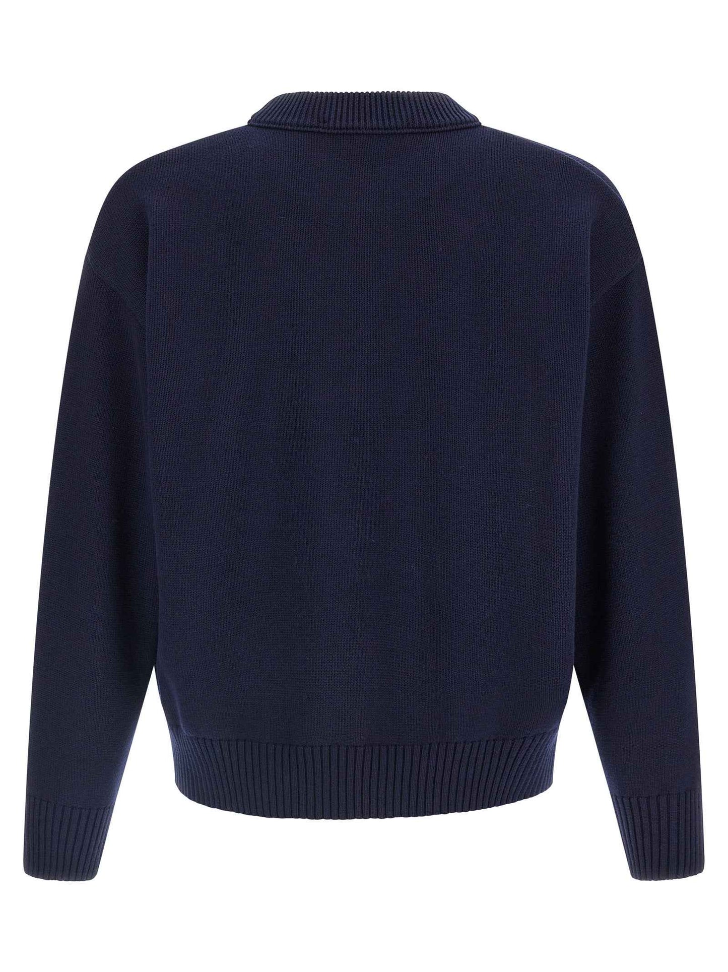 Blue Wool Cardigan