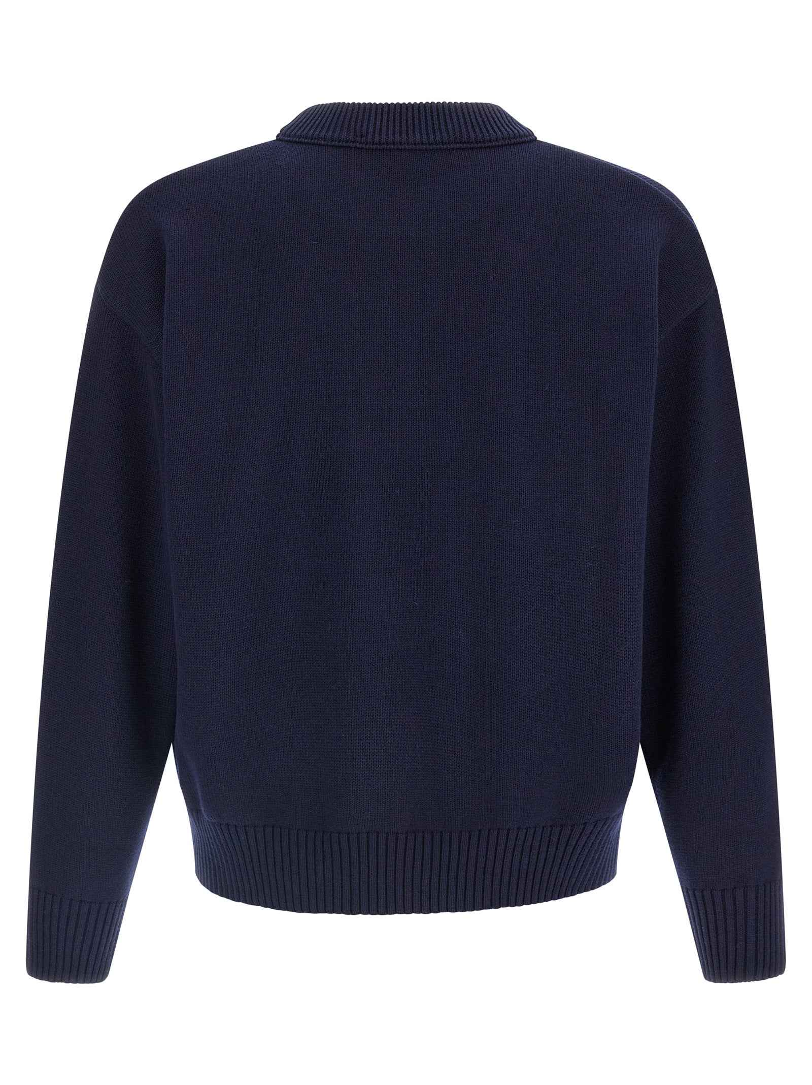 Blue Wool Cardigan