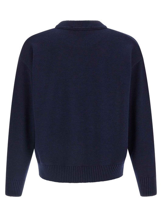 Blue Wool Cardigan