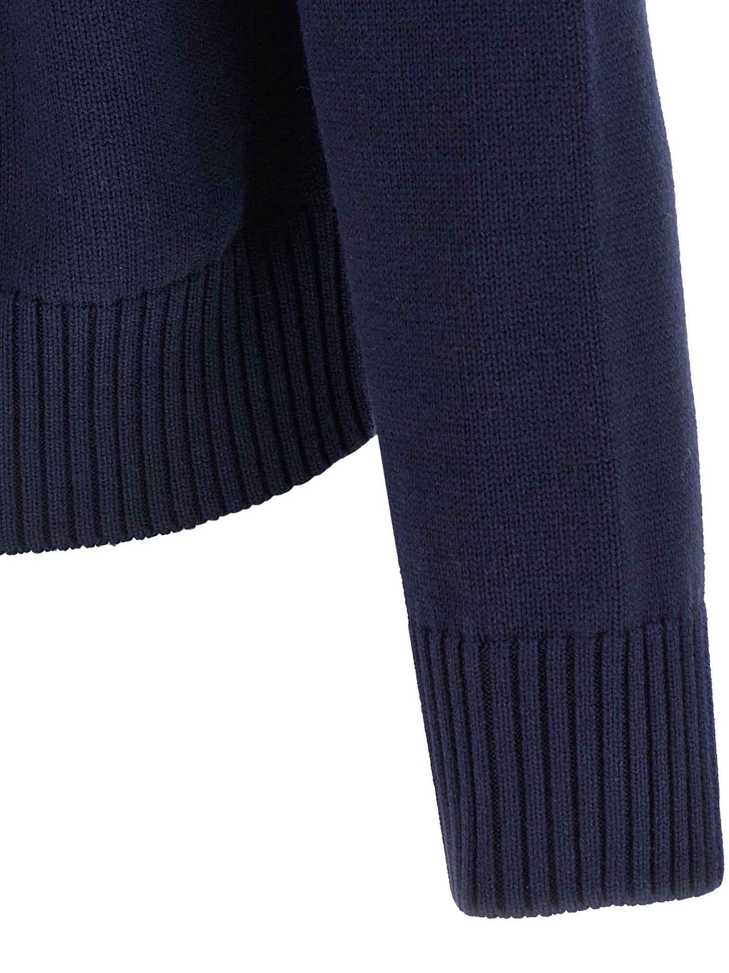 Blue Wool Cardigan