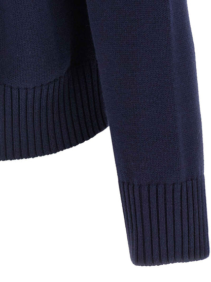 Blue Wool Cardigan
