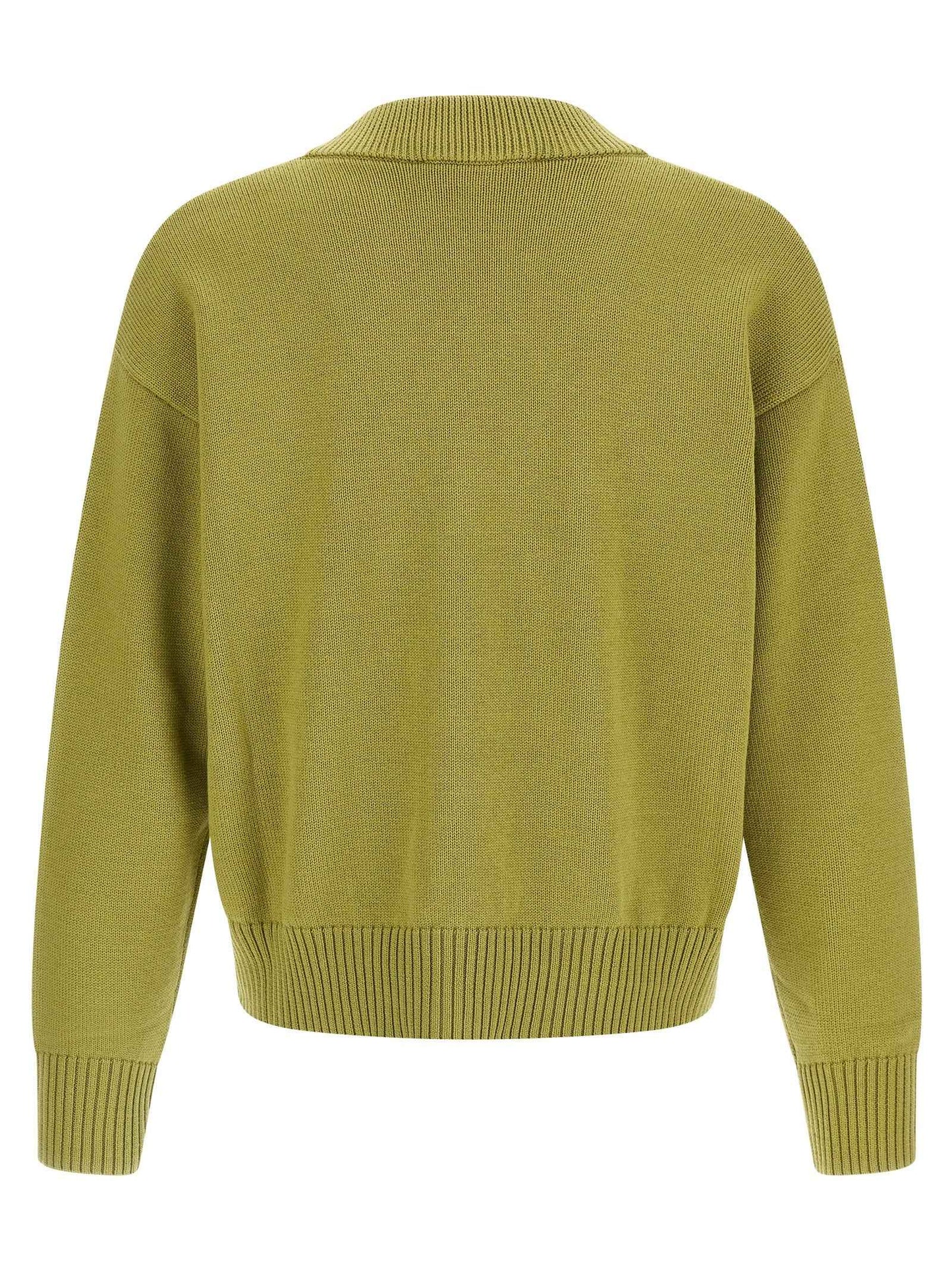 Bicolor Wool Cardigan