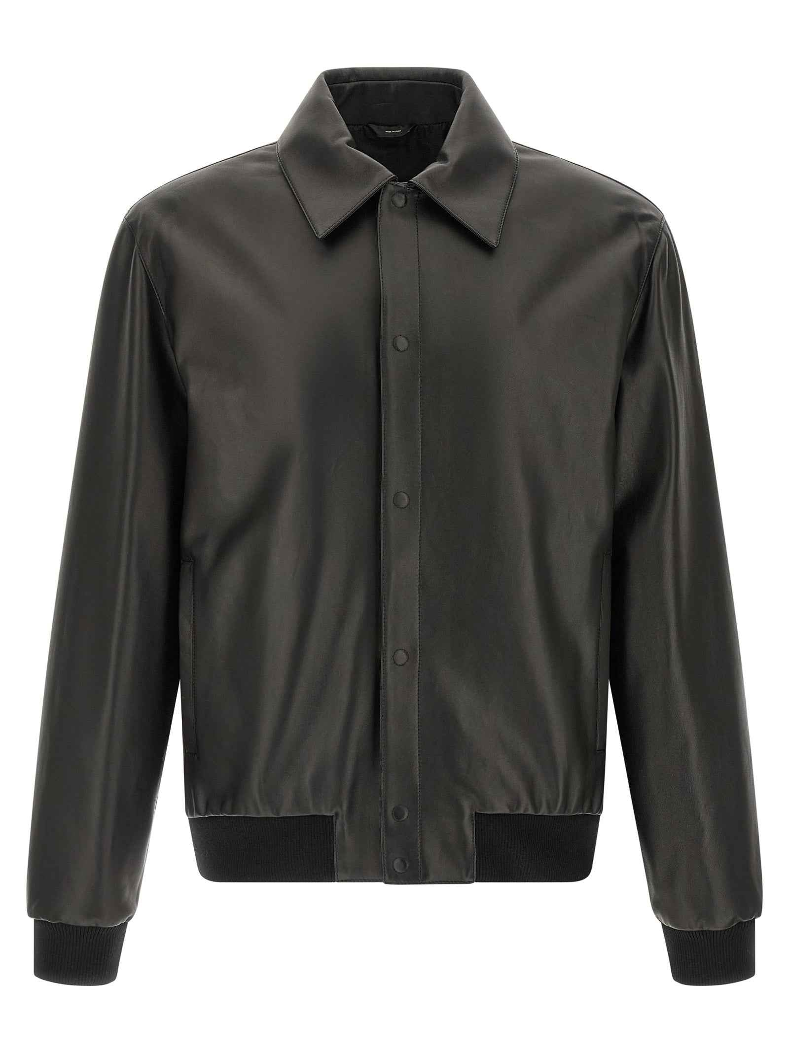 Black Lamb Leather Leather Jacket