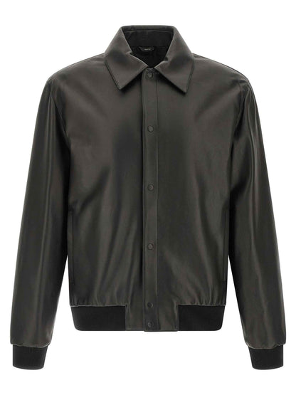 Black Lamb Leather Leather Jacket