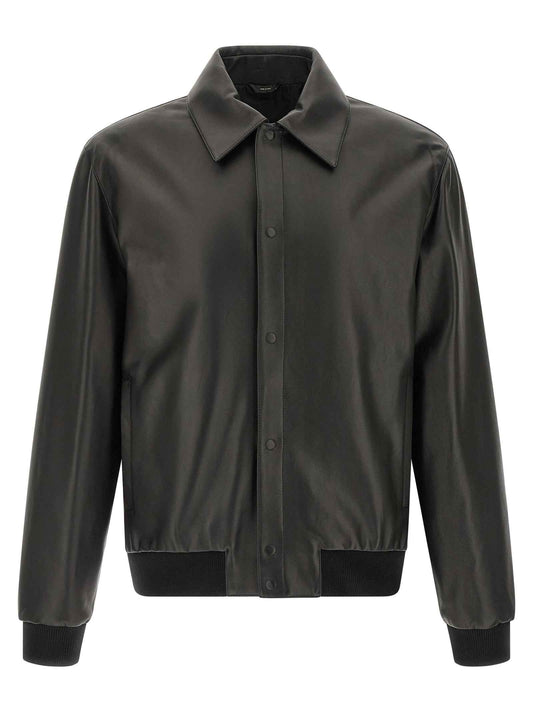 Black Lamb Leather Leather Jacket