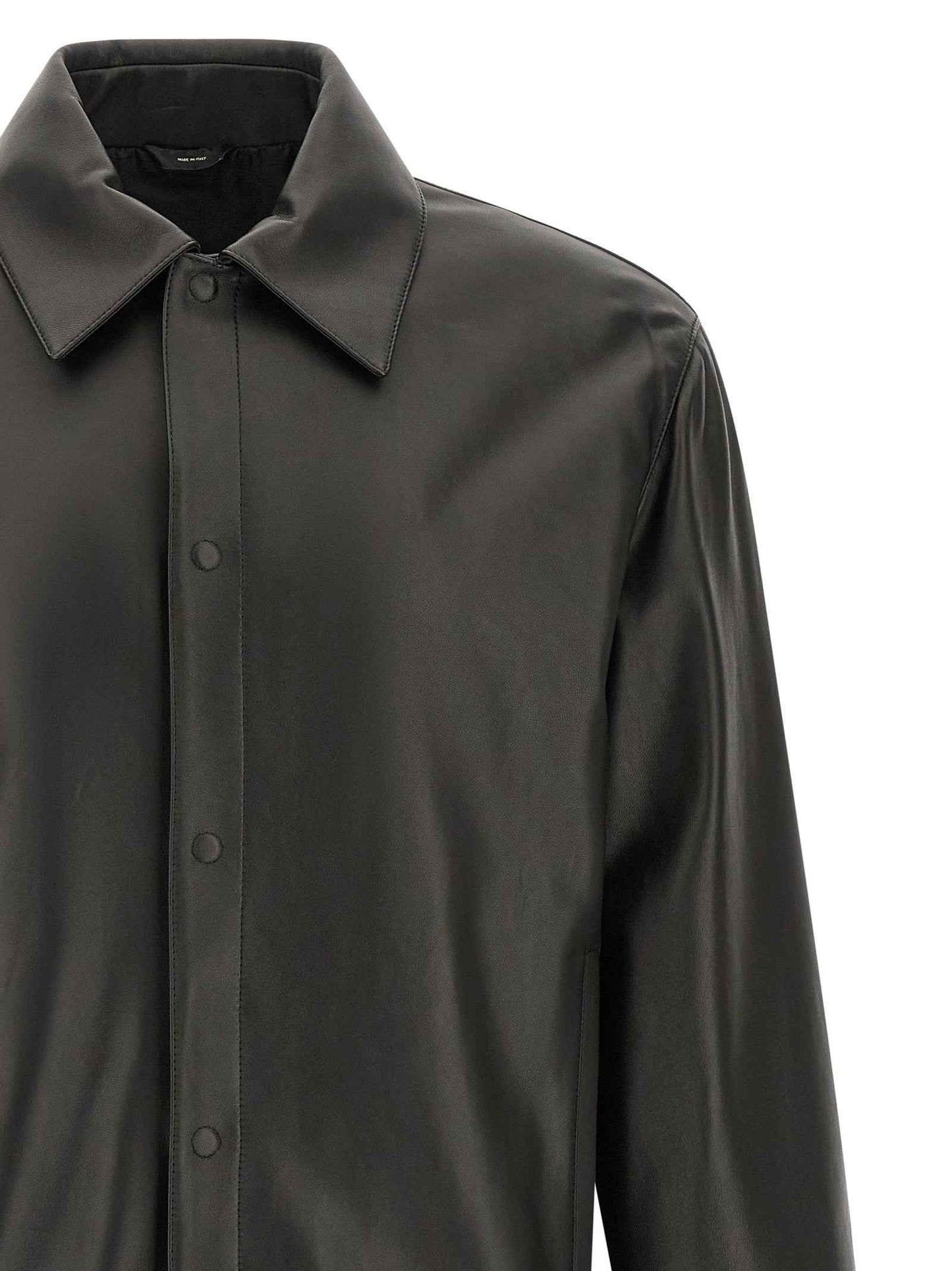 Black Lamb Leather Leather Jacket