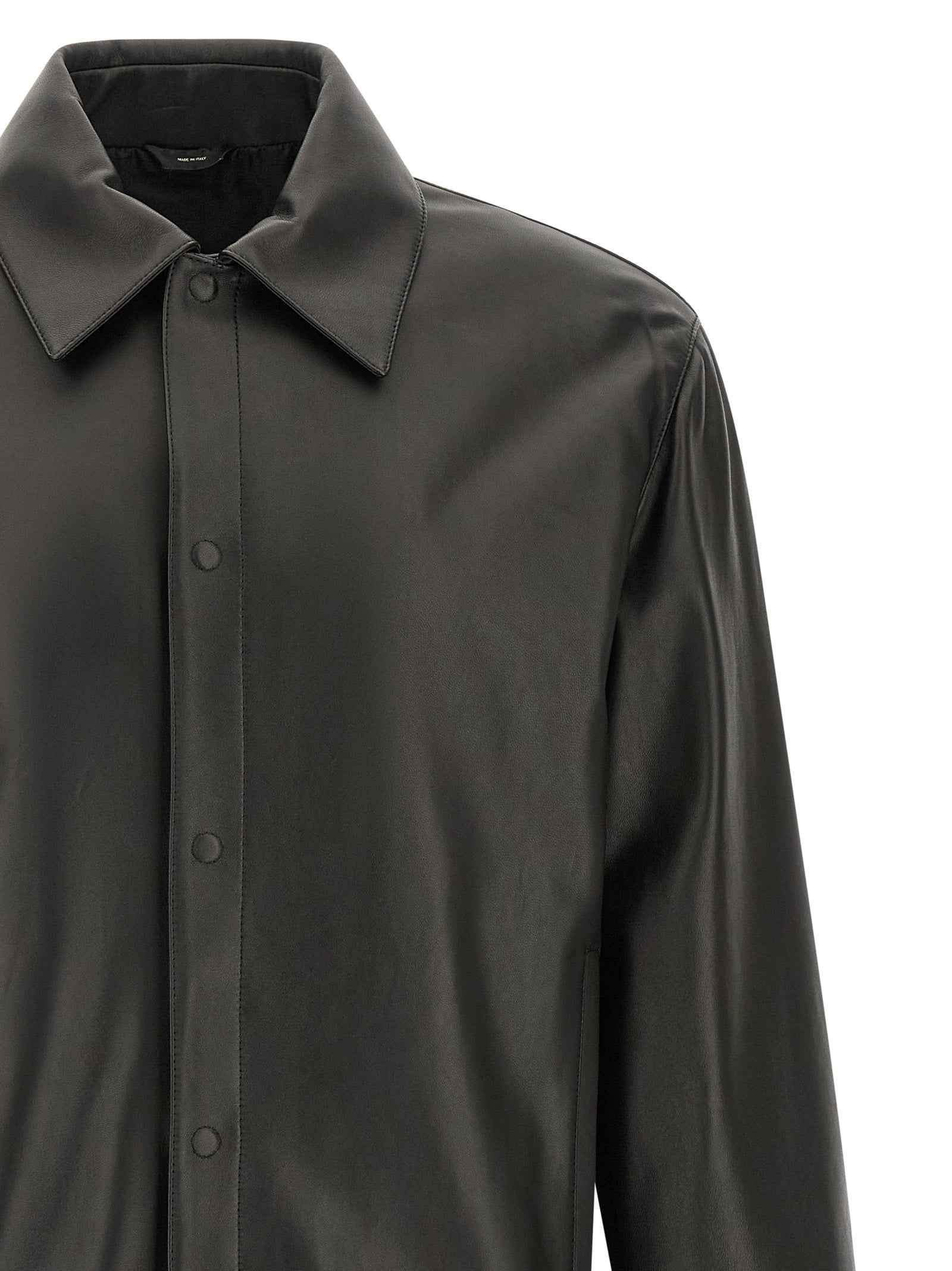 Black Lamb Leather Leather Jacket