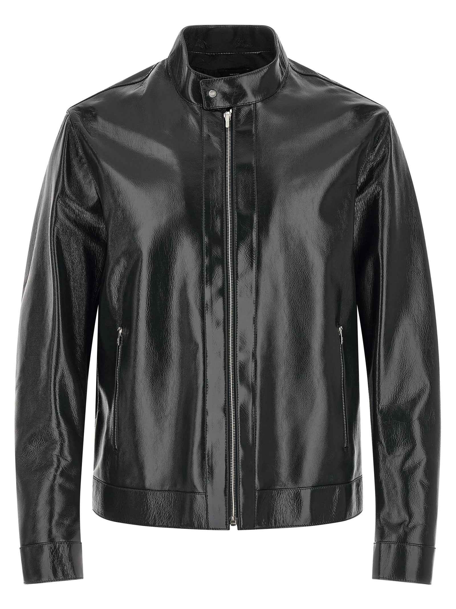 Blue Lamb Leather Leather Jacket