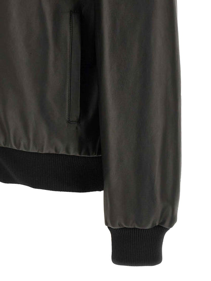 Black Lamb Leather Leather Jacket