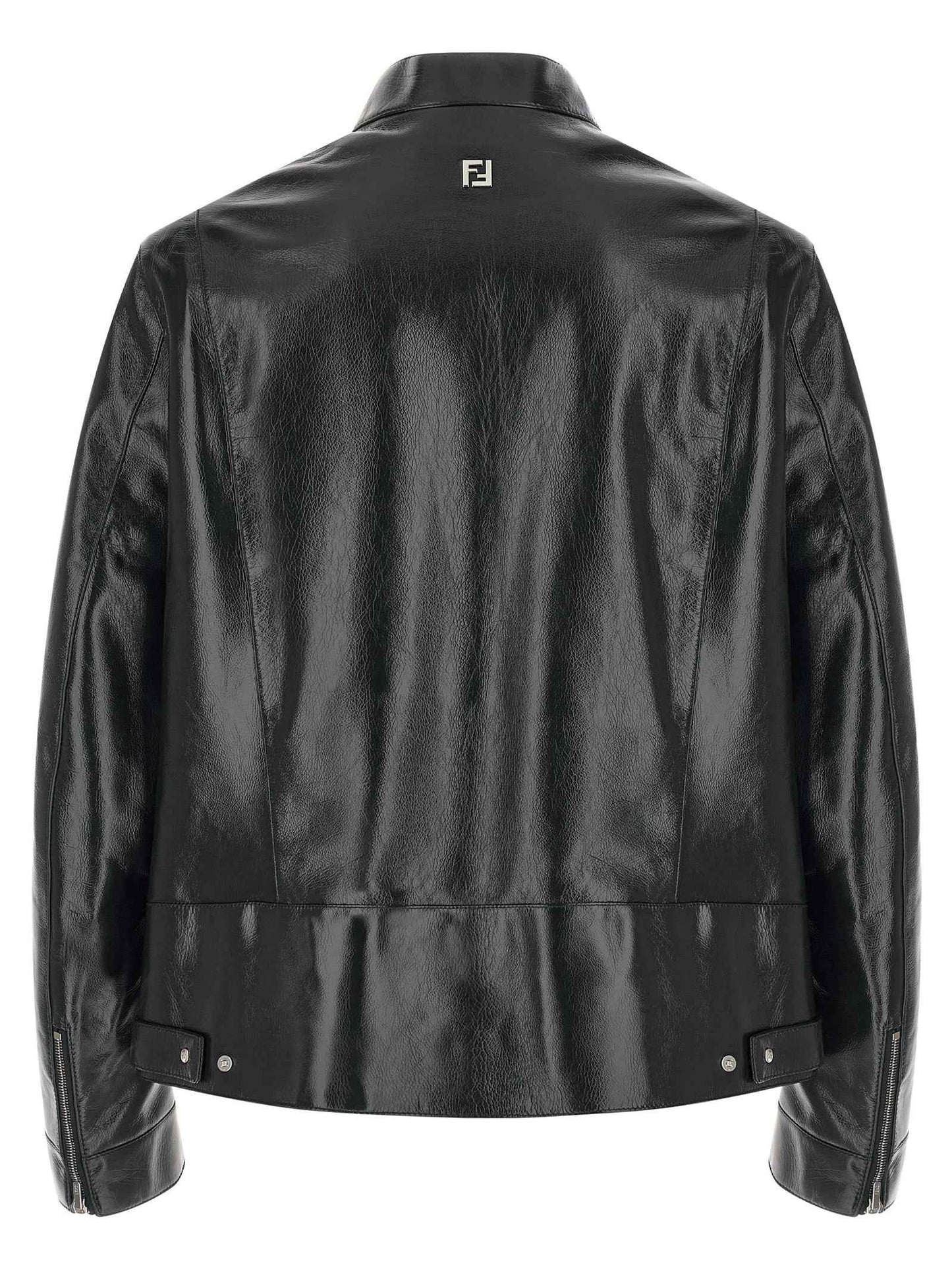 Blue Lamb Leather Leather Jacket