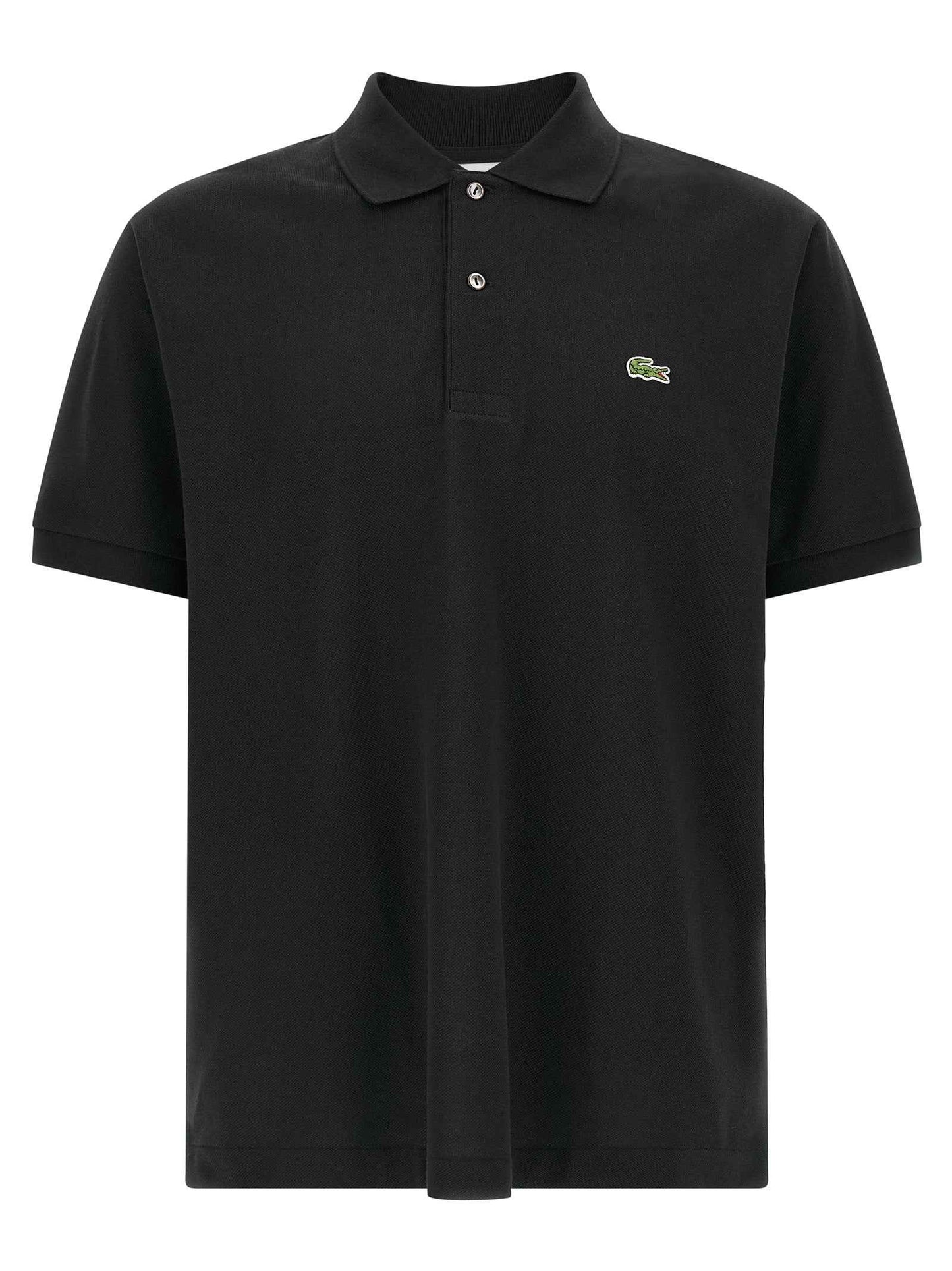 Black Cotton Polo Shirt