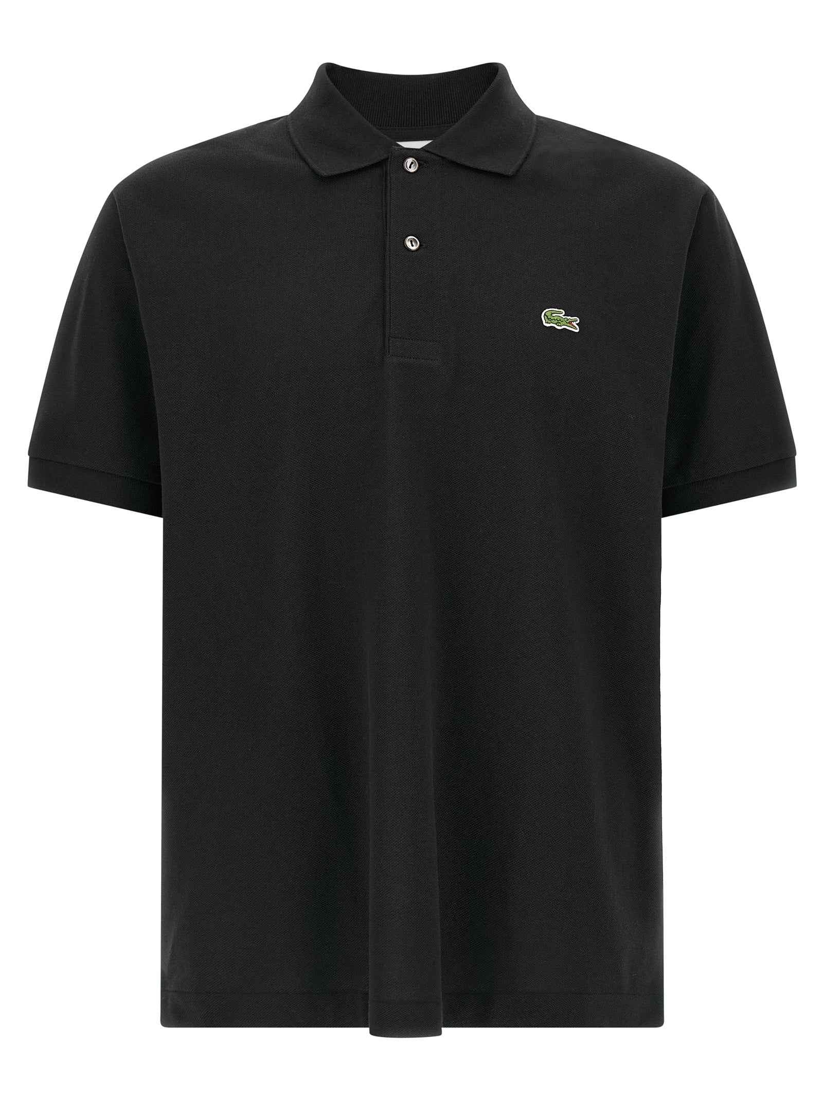 Black Cotton Polo Shirt