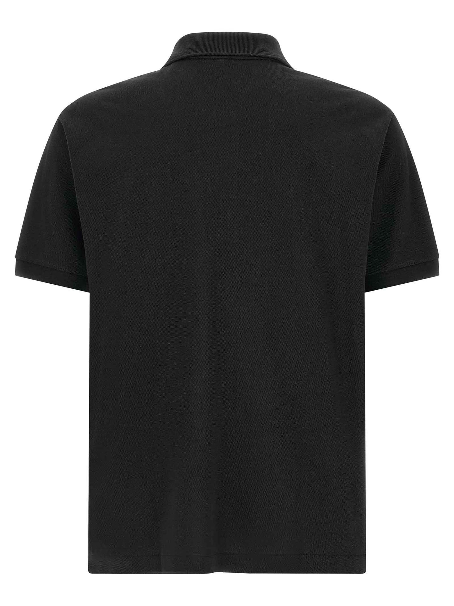 Black Cotton Polo Shirt