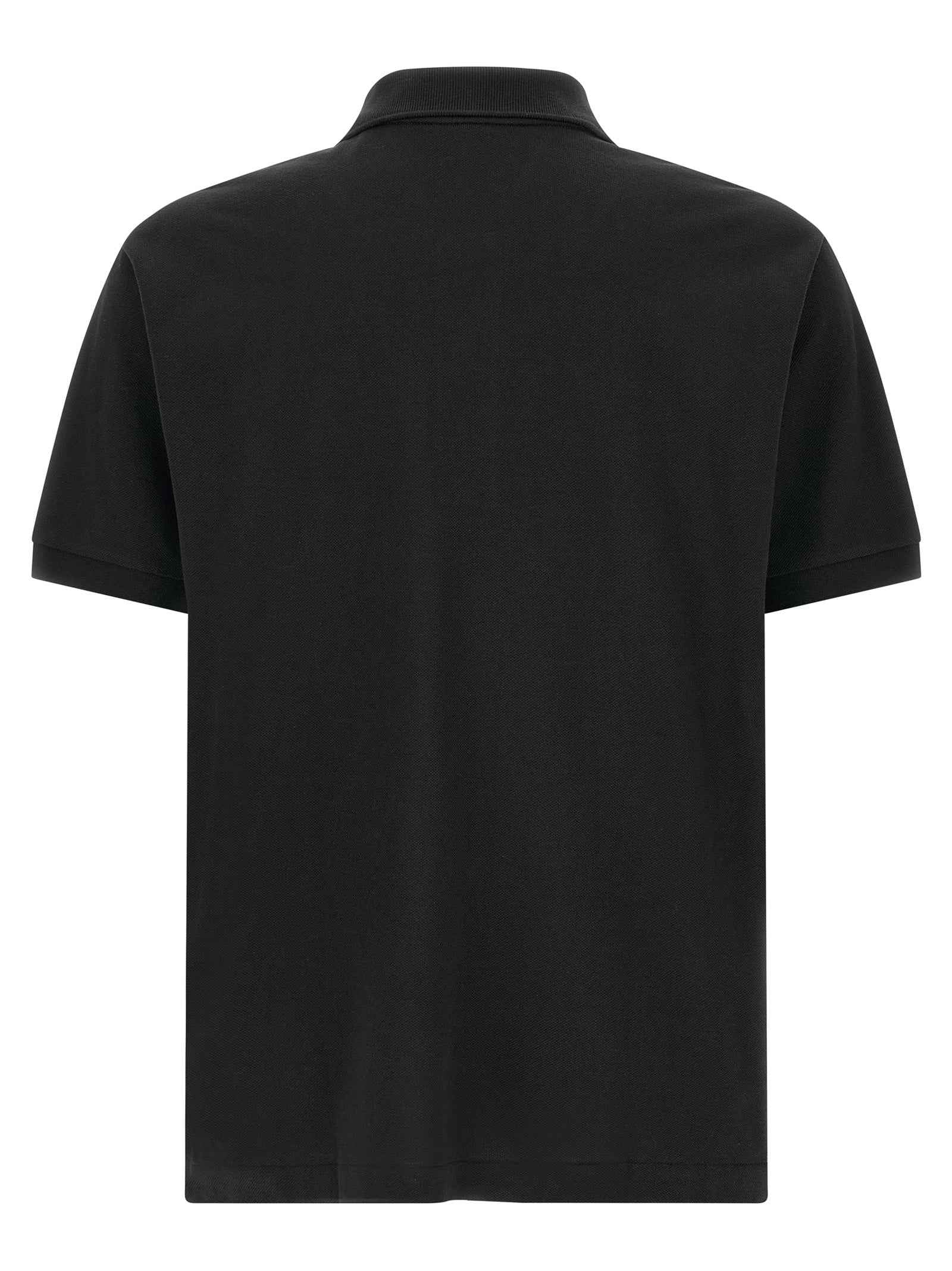 Black Cotton Polo Shirt