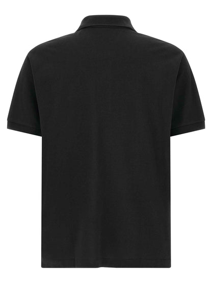 Black Cotton Polo Shirt