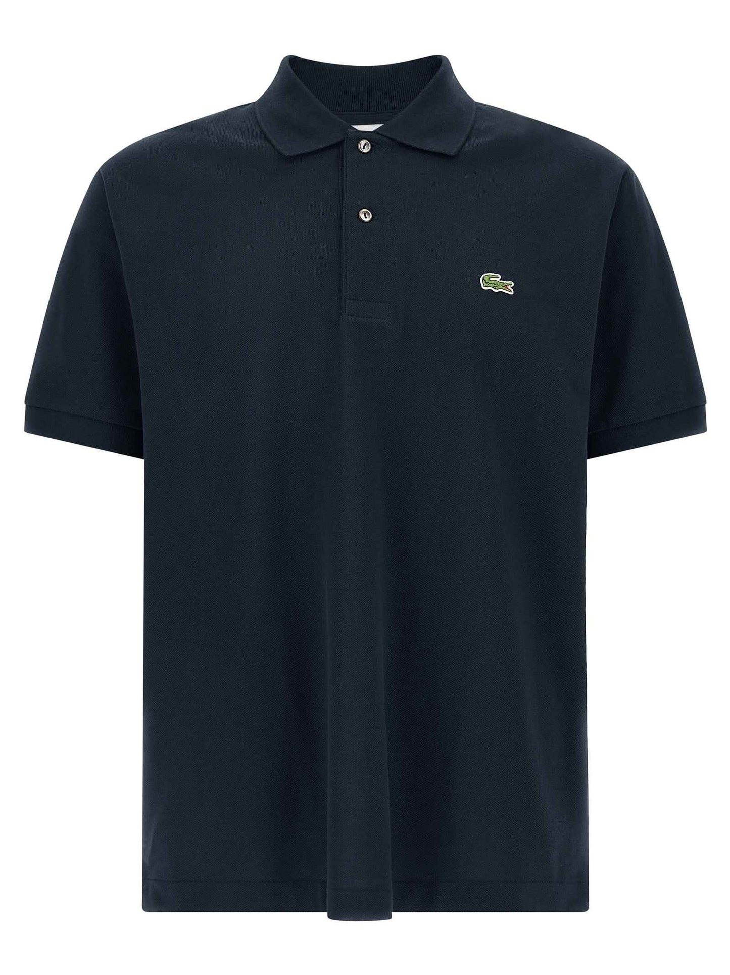 Blue Cotton Polo Shirt